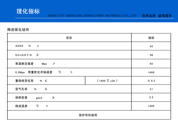 球团竖炉导风墙碳化硅砖(图1)