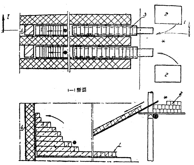 焦炉蓄热室用耐火砖(格子砖)的砌筑施工方法及加工方法(图4)